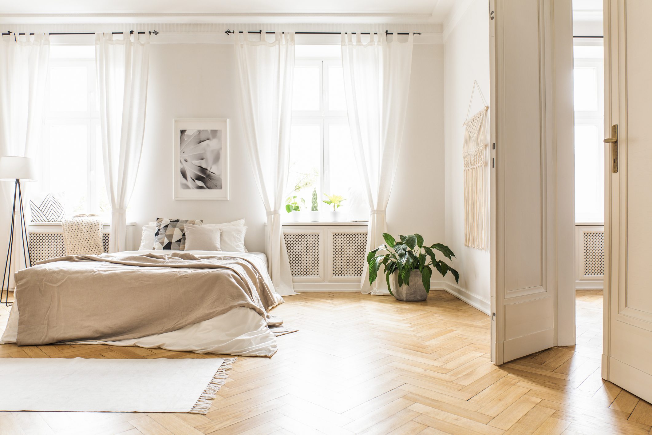 clean and organized bedroom