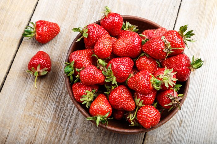 fresh bowl of strawberries