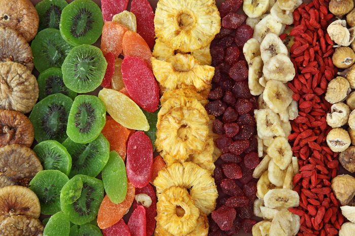 variety of dried fruits