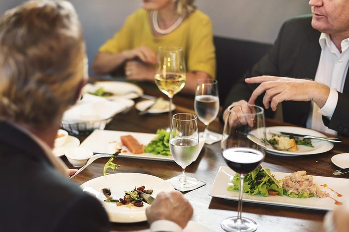 people eating dinner 