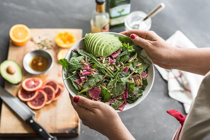 salad with avocado