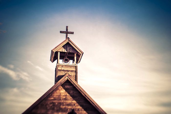 church steeple with cross