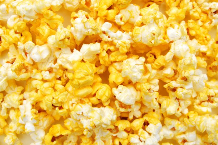 Close up of popcorn