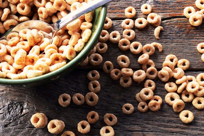 Bowl of cereal with spoon