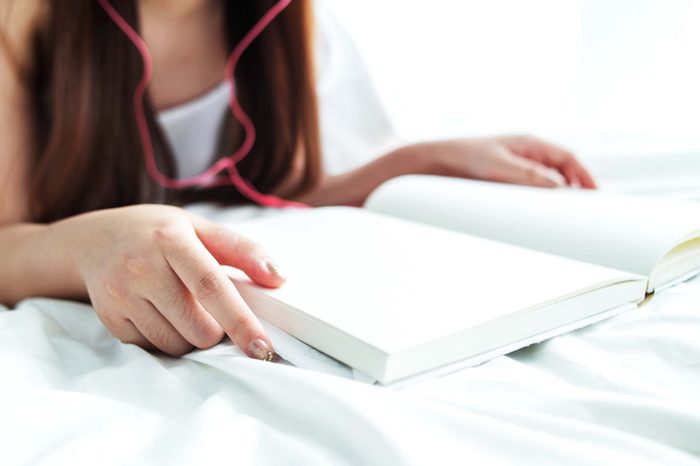 Girl reading book