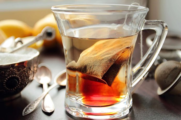 tea bag in water