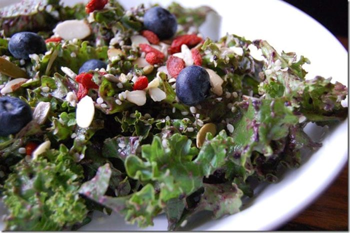 blueberry kale salad