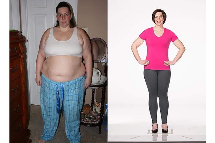 Andrea Barlow, before and after