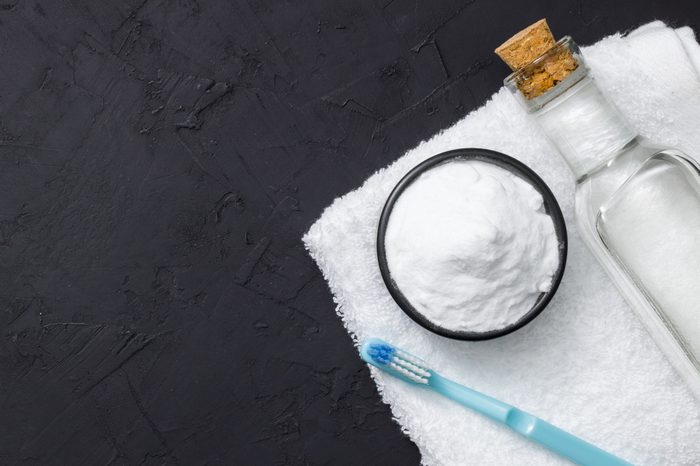 baking soda on table