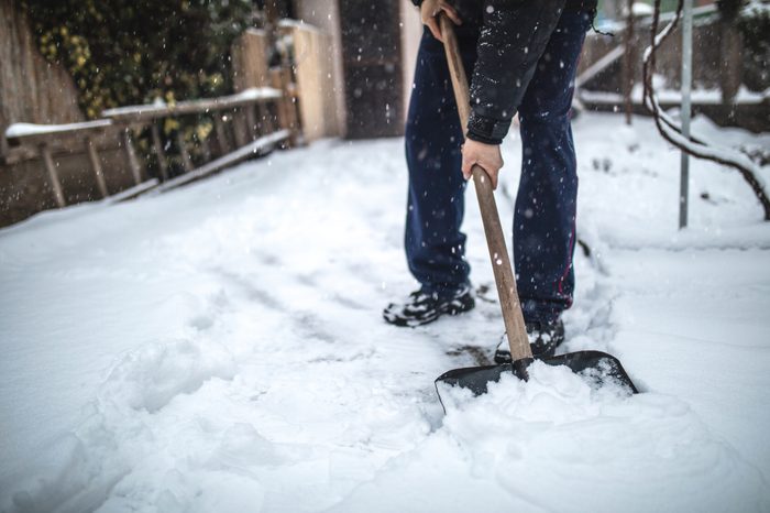 shovel snow frequently