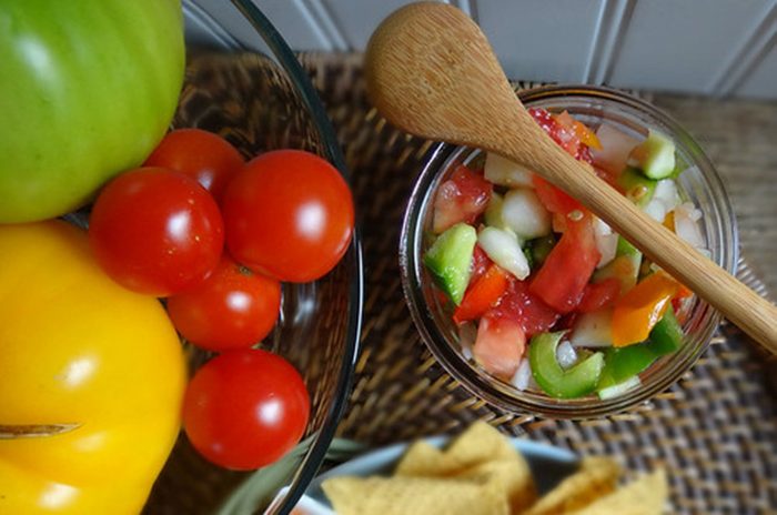 cucumber zucchini summer salsa