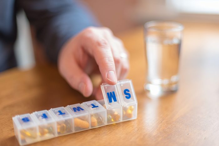 weekly pill box organizer