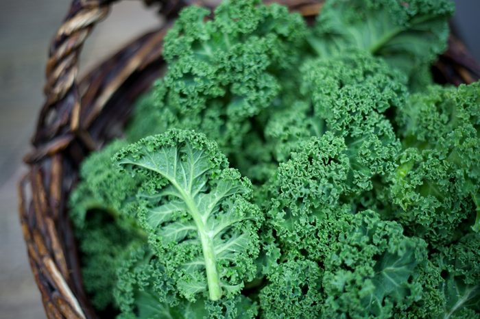 kale in basket