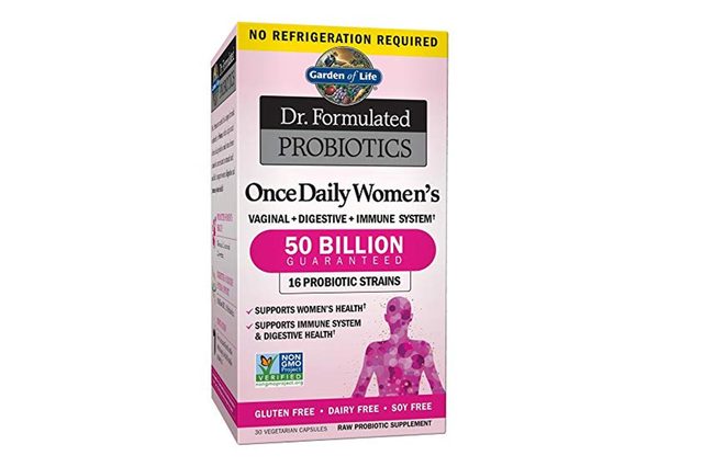 Garden of Life Dr. Formulated Once Daily Women’s Shelf Stable Probiotics 16 Strains, 50 Billion CFU Guaranteed Potency to Expiration, Gluten Dairy & Soy Free One a Day, Prebiotic Fiber, 30 Capsules