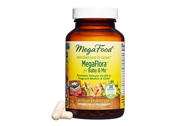 MegaFood - MegaFlora for Baby & Me, Probiotic Help for Digestion, Intestinal Balance and Immunity of Mother and Child During Pregnancy, 30 Billion CFU, Vegetarian, Gluten-Free, Non-GMO, 60 Capsules