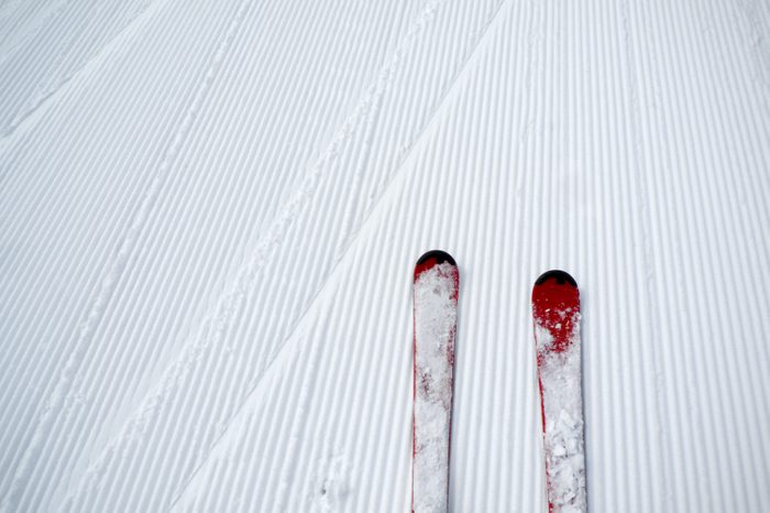 ski and snow background view