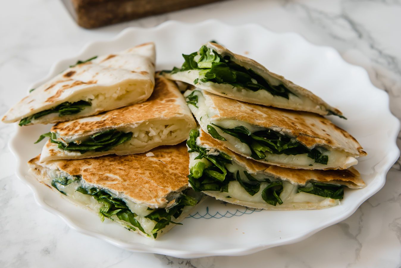 spinach quesadilla