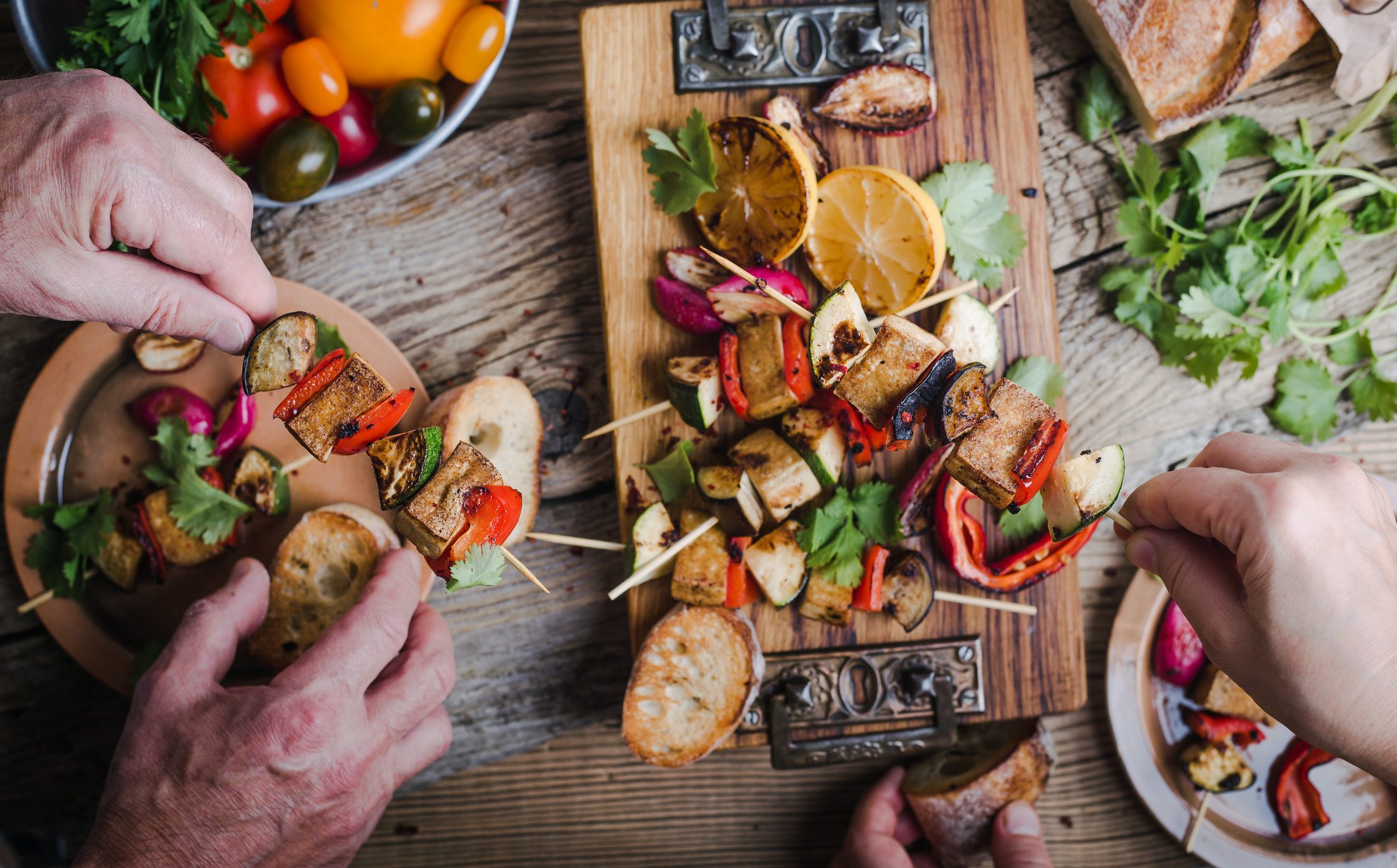 vegan skewers