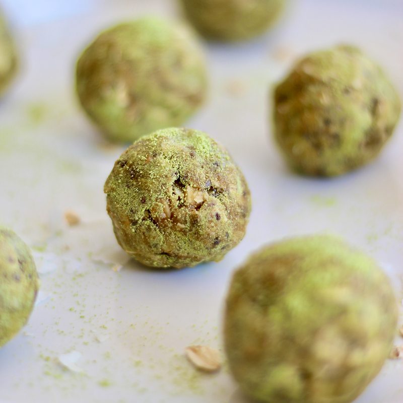 Coconut Matcha Energy Bites