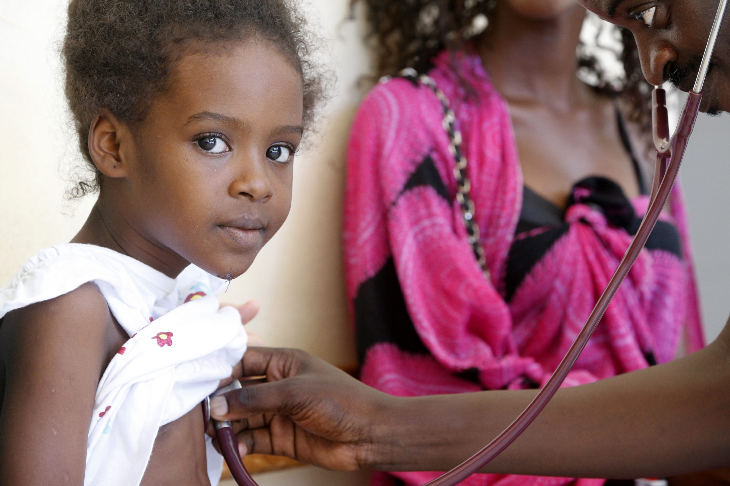 a young child at A Hospital In Africa