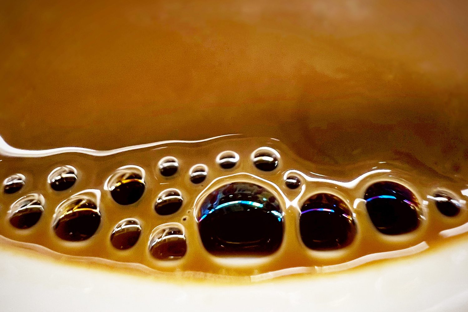 Bubbles In Coffee Drink