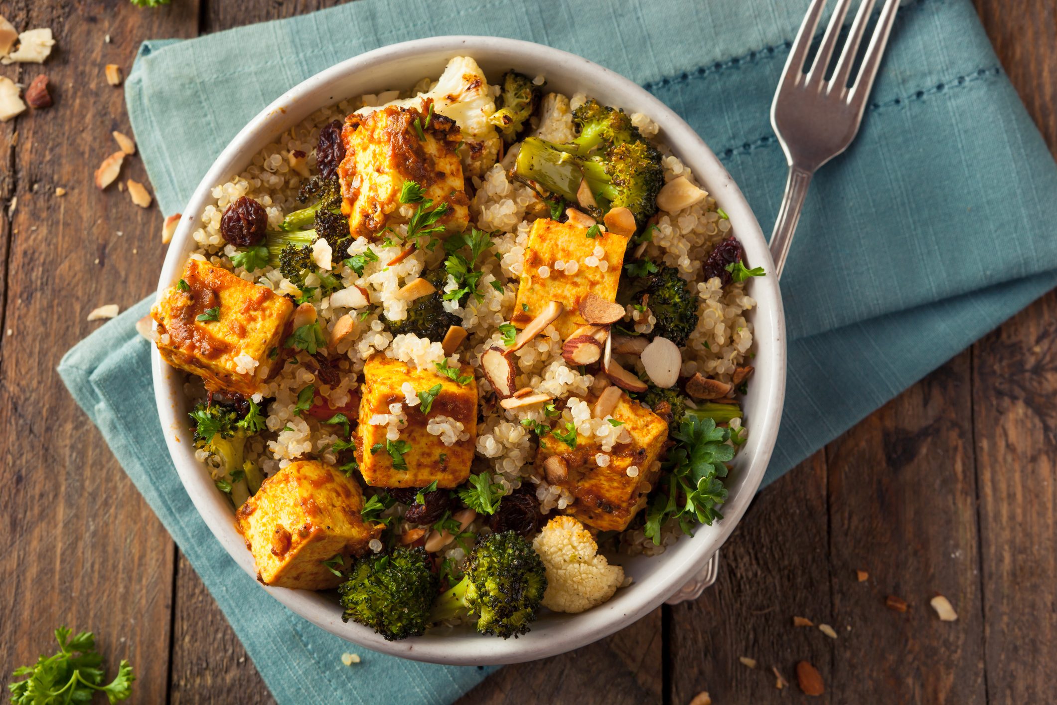 Homemade Quinoa Tofu Bowl