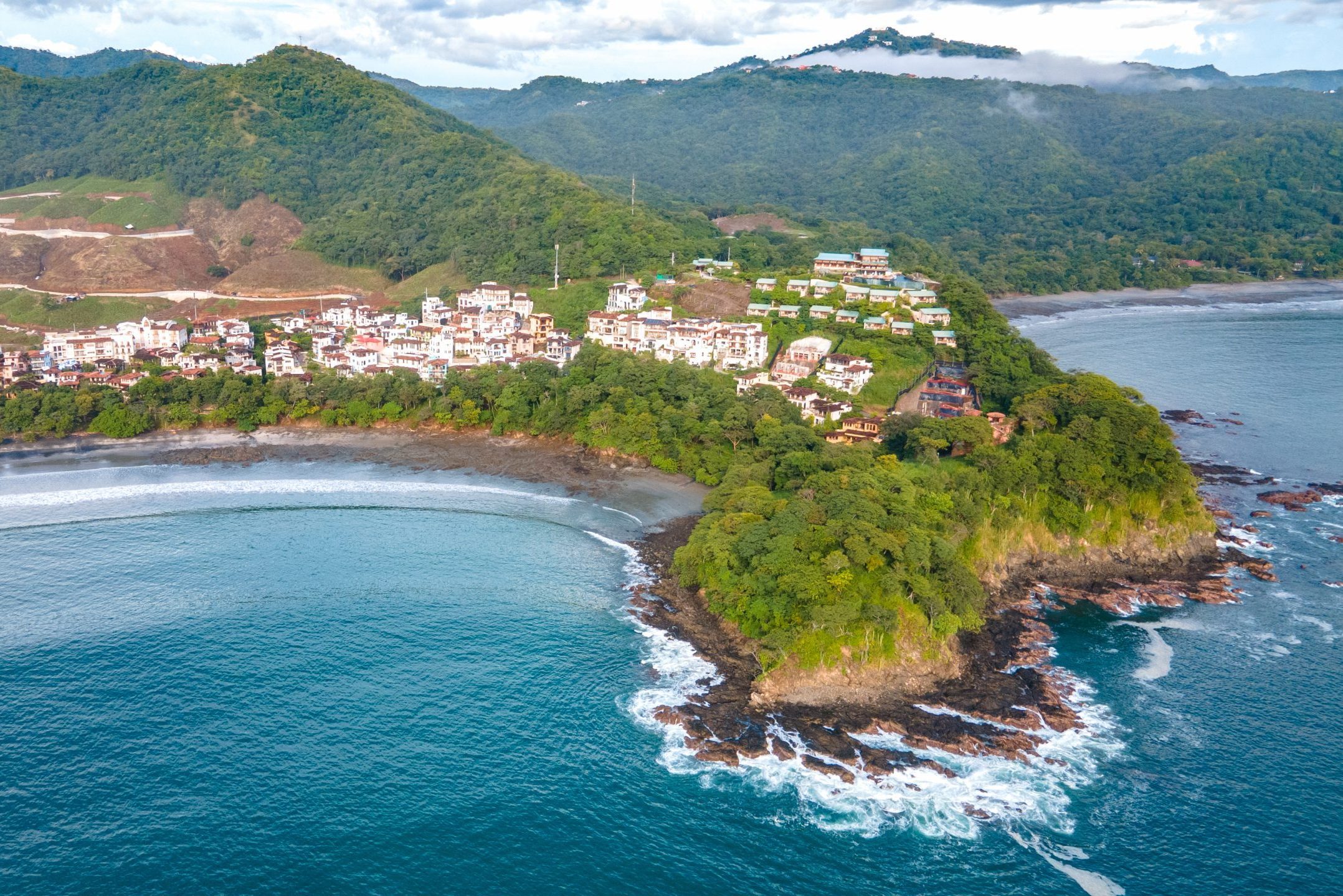 Aerial view of Las Catalinas, Costa Rica